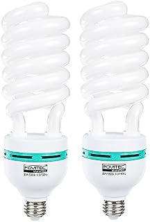Fovitec - 2x 85 Watt Daylight Fluorescent Light Bulb for Video & Photography