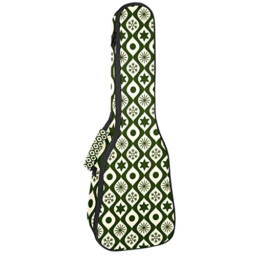 Sac à dos ukulélé de concert vert de Noël, le cadeau idéal pour musicien passionné