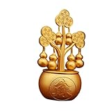 Décor de bar élégant : cet ornement sert de décoration élégante pour votre bar à la maison, ajoutant une touche de classe, arbre de fortune chinois, statue de wu lou