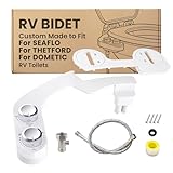 Terapaton RV Bidet Toilet Seat Attachment, Support for SEAFLO, RV Bidet for Camper Toilet with Dual Nozzles, Self/Rear/Front Cleaning, Non-Electric, Adjustable Water Pressure, Fresh Water