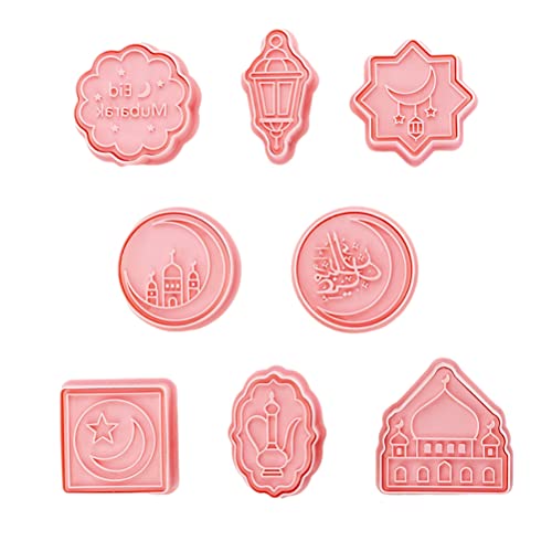 Cookie Cutter,Wbty 3D Cutter Set Ramadan Decoration Eid Al Fitr Molds Cutter Stamp Diy Cake Baking Tools #TOP1