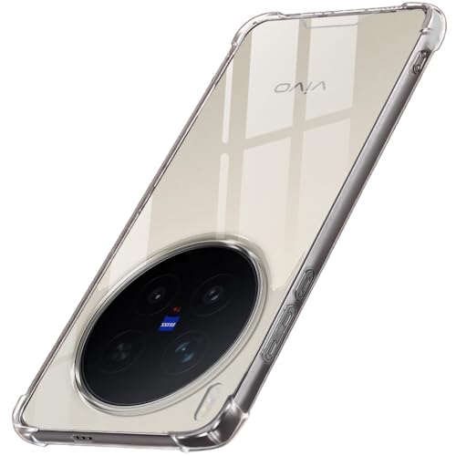 Image of TheGiftKart Crystal Clear Back Cover Case for Vivo X300 Pro 5G | Shock Proof 360 Protection | Hard Clear Back Cover Case for Vivo X300 Pro 5G (PC & TPU, Transparent Bumper)