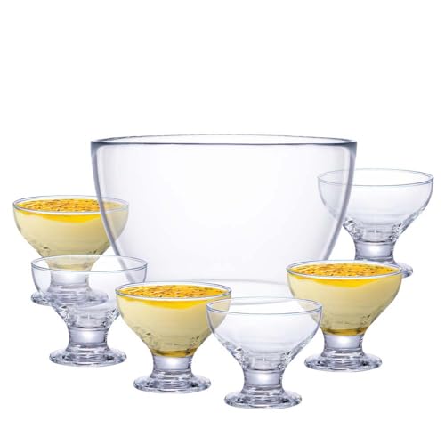 Ruvolo, Jogo de Sobremesa New Paradise, Conjunto de Ta&ccedil;a de Sobremesa 7 pcs, 280ml