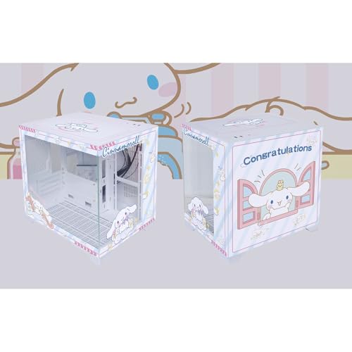 Boitier ATX Boîtier PC Gaming, Boîtier PC Gaming Moyen Tour M-ATX/ITX - Port USB 3.0 E/S en Façade - Panneau en Verre Trempé - Compatible avec Le Refroidissement par Eau Et par Air