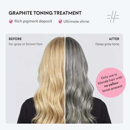 Image of FOUR REASONS Color Mask, Graphite (27 Colors) - Hair Gloss & Color Depositing Conditioner - Semi Permanent Hair Toner for Color-Treated Hair Color For Women - Vegan & Cruelty-Free - 6.76 fl oz