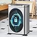 ELPHECO Stainless Steel Office Trash Can Motion Sensor Garbage Can Touchless Smart Trash Can Automatic Waste Bin for Kitchen, Office, Bathroom (Silver, 5.5 Gallons)