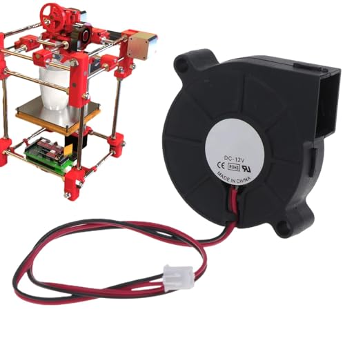 de 50 mm 5015, ventilador de refrigeración de CC sin escobillas,Soplador electrónico de 5V/12V/24V, ventilador Turbo de refrigeración sin escobillas de CC con rodamiento de bolas doble |