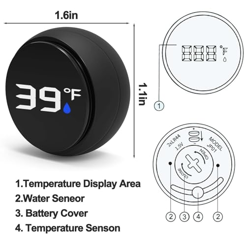Palksky Ice Bath Thermometer - Floating Water Thermometer for Ice Bath, Pool & Baby Bath