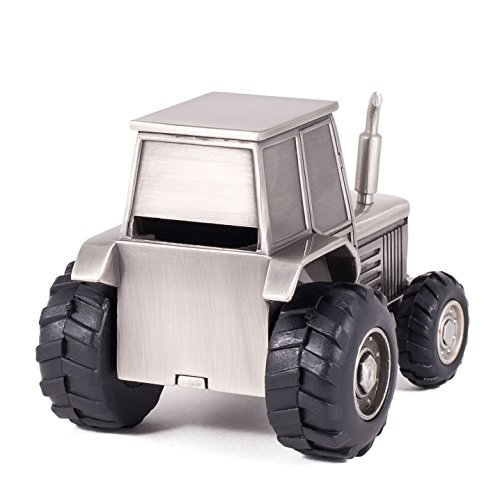 Creative Gifts International Tractor Bank, Silver #TOP2