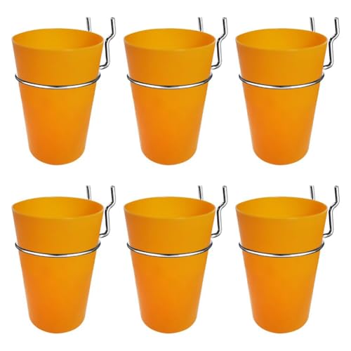 FACAIIO Lot de 6 crochets ronds pour panneau perforé avec porte-gobelet et porte-stylo, espace de travail et usage domestique