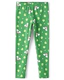 The Children's Place Baby Girls' Printed Leggings, St. Patrick's Day Green, X-Small