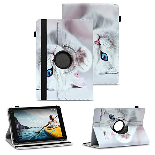 NAUC Tablet Hülle kompatibel für Medion Lifetab E10814 E10802 Tasche Schutzhülle Schutztasche Cover Schutz Hülle 360 Drehbar, Farben:Motiv 10