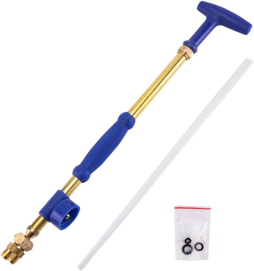 Reciprocating Spray Double Head Hand-held Push-pull Copper Pump Spray Sprayer with Water Suction Hose and Accessory Kit Spray Metal Rod