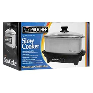 5-Quart Oblong-Shaped Slow Cooker with Deep Dish Glass Cover, with Shabbos Sure Knob Cover