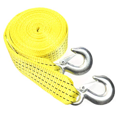 10,000 LB Heavy Duty Tow Strap with Safety Hooks 2â€ x 20â€™ Polyester Superior Strength