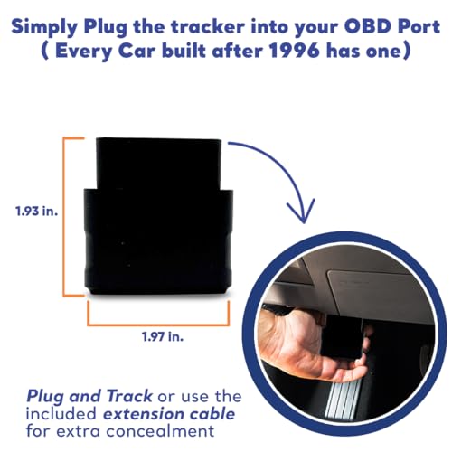 Optimus Plug-in GPS Tracker for Cars - Easy Installation - Harsh Driving Alerts - Reporting History and More - Extension Cable Included - Thumbnail 3