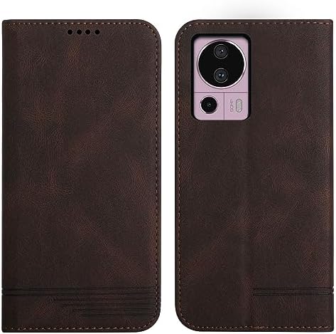 Rostsant Etui ochronne do smartfona Samsung Galaxy A54 5G, etui z poliuretanu do Galaxy A54 5G, portfel magnetyczny, etui ochronne do Samsung Galaxy A54 5G, fioletowe