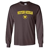 UGP Campus Apparel AL03 - Western Michigan Broncos Arch Logo Long Sleeve - Large - Dark Chocolate