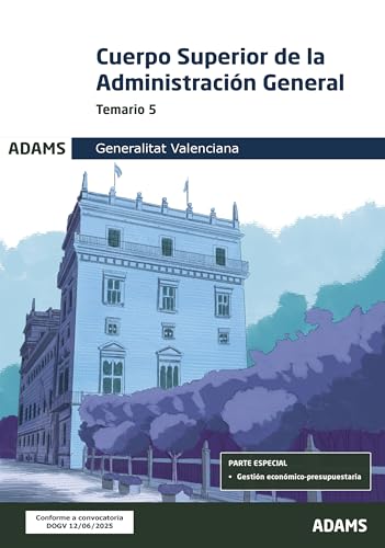 Portada de Temario 5 Cuerpo Superior de Administración General de la Generalitat Valenciana
