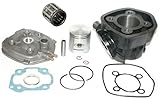 NEUER ____ ZYLINDER KIT TUNING 70ccm ! ____ Das Zylinderkit enthält: Graugußzylinder, Kolben, Kolbenringe, Bolzen, Clipse, Dichtungen, Zylinderkopf, Nadderlager. ____ Bei diesem Zylinder Kit handelt es sich um ein hochwertiges Ersatzteil. ____ Dieses Kit erhöht die Leistung des Fahrzeuges ____ großes Loch - 47mm! (in einer Standard-Zylinder ist diese Größe 40mm) ____ andere Abmessungen - auf den Fotos ____