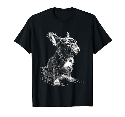 Bulldog francese grafico per animali domestici, opera d'arte cane bulldog francese Maglietta