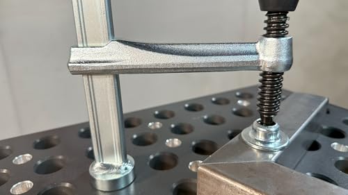 BESSEY Spannelement mit fixer Ausladung TW16-20-10-2K, Spannweite 200 mm Ausladung 100 mm, 16 mm Ø, Positionsgenaues individuelles Spannen, Gewicht 0,93 Kg