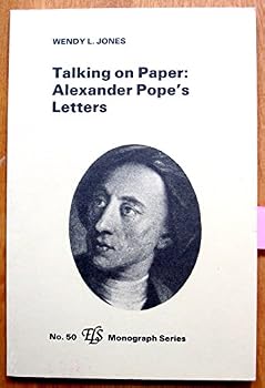 Paperback Talking on Paper: Alexander Pope's Letters (English Literary Studies Monograph Series) Book