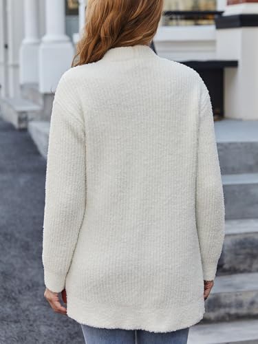 Image of Snuggle Sac Cardigan Sweaters for Women with Pocket Trendy Casual Long Sleeve Tops Open Front Fall Winter Coats