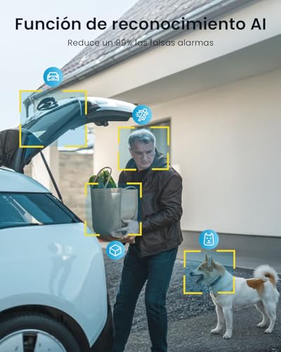 Miniatura 7 de Iegeek 2k Camara Vigilancia Wifi Exterior Interior Sin Cables, Batería Recargable De 5200 Mah, Cámara Ip De Seguridad Con Impermeable, Detección De Movimiento Pir, Visión Nocturna, Audio De 2 Vias
