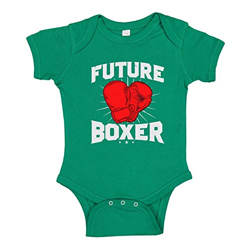 The Shirt Den Future Boxer Baby Bodysuit Infant One Piece 6 mo Kelly Green