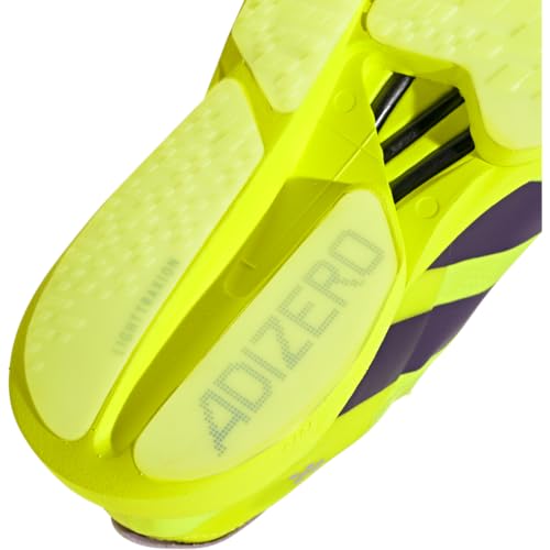 adidas Homme Adizero Adios Pro 4 Chaussures, Owhite-LtBlue-brired, 44.5|45