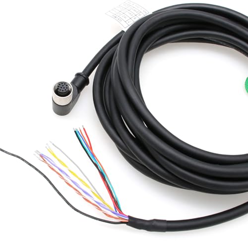 Cable M12 de 12 pines HangTon de alta fidelidad para encoder Baumer y sensores 3