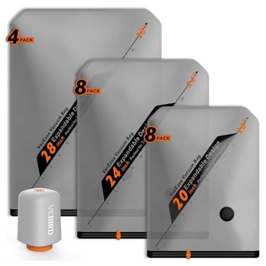 Vacbird Vacuum Storage Bags with Pump