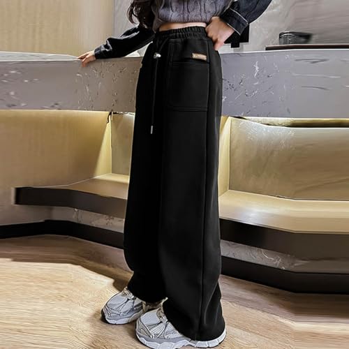 Girls Pants Soft Fleece Joggers Elastic Waist Active Sweatpants Warm Comfortable Kids Casual Wear2