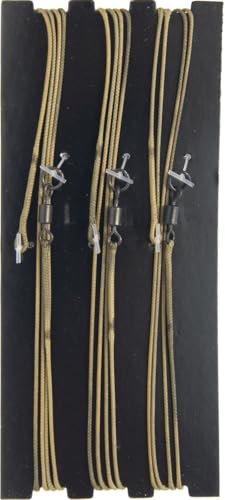 Korda Leadcore Leader Ring Swivel 3er Pack, Farbe:Gravel (Kies)
