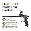 Fome Flex Black Edition Foam Gun – Teflon-Coated PU Foam Applicator – Anti-Clog, Easy-Clean Design – for Expanding Foam & Sealant – Ideal for PU Foam, Construction, DIY & Professional
