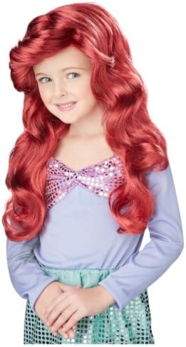 Little Mermaid Wig (Red) Child Accessory