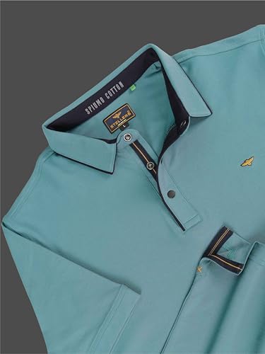 Image of STELLERS Men's Premium Softberry Pique Polo T-Shirt | Feather Touch Feel |Regular Fit| Odour Resistant| Anti-Static| Wrinkle Free | Quick Dry | Stretchable | Lightweight | Sweat-Proof