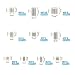 QLOUNI 200pcs Tornillos Prisioneros de Cabeza Hexagonal de 304 Acero Inoxidable de...