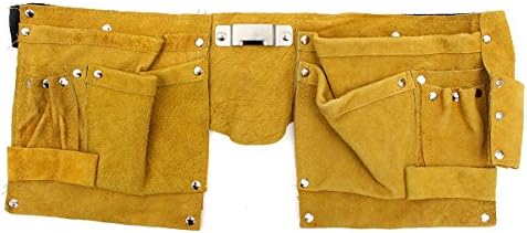 Drillpro Leather Pocket Pouch Tool Belt Bag Electrician Carpenter Contractor Construction