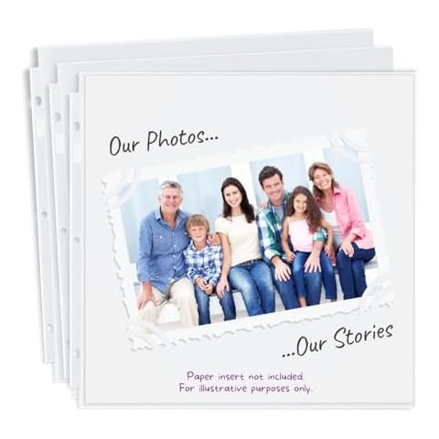 Dunwell Scrapbook Refill Pages 12x12 - (25 Pack) Cover