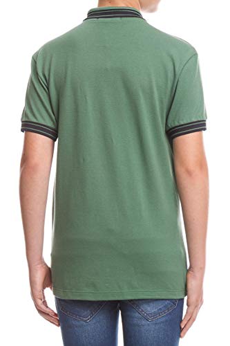 Camisa Polo Básica Com Frisos, Colcci Fun, Meninos, Verde Miller, 16