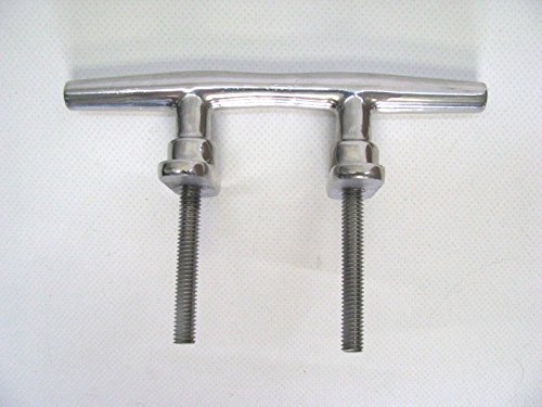 6" 316 Stainless Steel Heavy Duty Stud Mount Open Base Boat Cleat DISCONTINUED 132-4145 Sea-Dog Line # 041656 C2 11C L