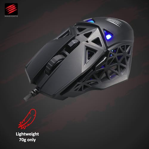 Mouse da gioco M.O.J.O. M1 - Peso leggero 70 g - Sensore ottico 12000 DPI - Effetto di illuminazione RGB personalizzabile integrato - Design a piramide cava - Interruttore DAKOTA brevettato - - Mouse gaming - Immagine 2