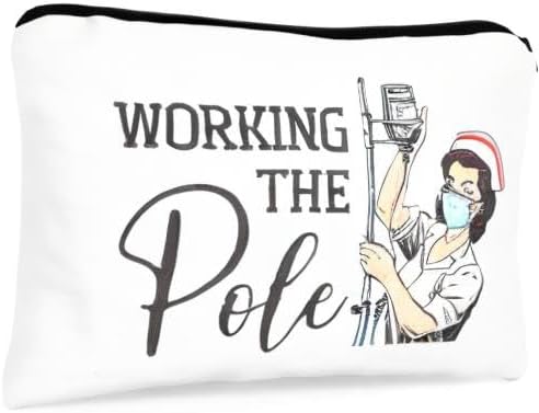 UAREHIBY Nurse Makeup Bag - Nurse Gifts, Nurse Zipper Bag Cosmetic Bag, Nursing Bags for Nurses, Nurse Accessories for Work, Nurse Gifts Bulk, Nurse Graduation Gift, Funny Appreciation Gift (Nurse A1)