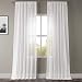 Half Price Drapes SHFLNCH-M011-108 Faux Linen Sheer Curtain, White Orchid