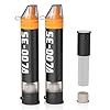 Personal Straw Water Filter to purify Water, Emergency Water Straws Portable Gear for Hiking, Camping, Travel, Fishing, Outing and Emergency Preparedness （2 Water Filters + 1 Filter Cartridge）