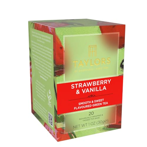 Image of Taylors of Harrogate Strawberry & Vanilla Green Tea, 20ct (Pack of 6)