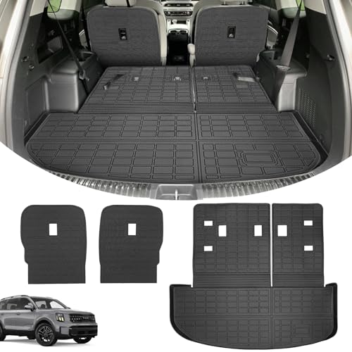Abystar Cargo Mat & Seat Back Covers for Kia Telluride 2020-2026 7-Seat