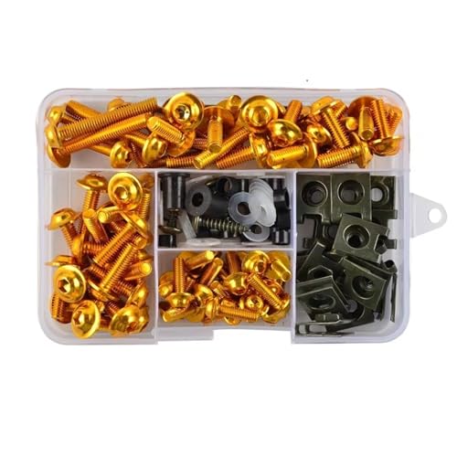 �E�F���i�b�g�{���g�L�b�g Compatible With CR80 CR85 CR125 CR250 CR450 CR480 CR500 �I�[�g�o�C�t�F�A�����O�{���g�l�W�i�b�g�L�b�g�{���g�ƃi�b�g�Z�b�g�ƌ݊�������(Yellow)